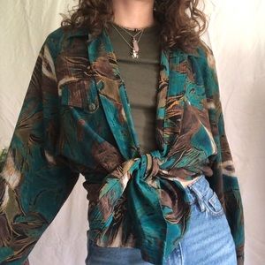 Funky Button Down Blouse